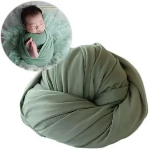 Newborn Photography Stretch Swaddle Wrap (Green) | Boy Girl Baby Photo Props Long Wrap For Newborn Pictures, Baby Photography Props Newborn Photography Stretch Swaddle Wrap (Green) | Boy Girl Baby Photo Props Long Wrap For Newborn Pictures, Baby Photography Props