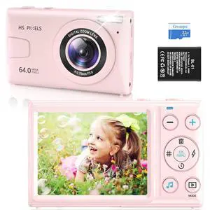Digital Camera FHD 1080P Digital Point and Shoot Camera with 18X Zoom Anti Shake, 48MP Compact Small Vlogging Camera for Boys Girls Kids Teens Adult Beginner Digital Camera FHD 1080P Digital Point and Shoot Camera with 18X Zoom Anti Shake, 48MP Compact Small Vlogging Camera for Boys Girls Kids Teens Adult Beginner
