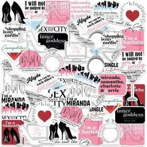 Sex and The City 50 Vinyl Stickers Waterproof Die-Cut Decals Laptop Car Sex and The City 50 Vinyl Stickers Waterproof Die-Cut Decals Laptop Car
