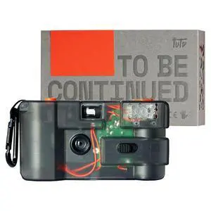 to Be Continued (TBC) Reusable 35mm Film Camera Transparent Design, 28mm Wide Lens, Reloadable and Analog, Built-in Flash, Point and Shoot to Be Continued (TBC) Reusable 35mm Film Camera Transparent Design, 28mm Wide Lens, Reloadable and Analog, Built-in Flash, Point and Shoot
