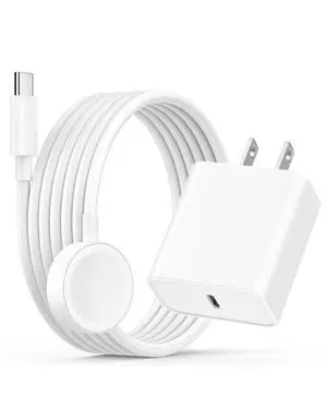 Apple Watch Charger Fast Charging, 6ft USB C Magnetic iWatch Charger Cable | 20W USB C Charger Block with iWatch Portable Wireless Fast Charging Cord for iWatch Series 11/10/9/Ultra/8/7/SE/SE2/6/5/4/3 Apple Watch Charger Fast Charging, 6ft USB C Magnetic iWatch Charger Cable | 20W USB C Charger Block with iWatch Portable Wireless Fast Charging Cord for iWatch Series 11/10/9/Ultra/8/7/SE/SE2/6/5/4/3