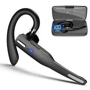 Business Wireless Headset with Mic for Work IPX7 Waterproof 50H Battery (8H+Case) Bluetooth 5.3 Earpiece PC-Ready for Driving & Office Business Wireless Headset with Mic for Work IPX7 Waterproof 50H Battery (8H+Case) Bluetooth 5.3 Earpiece PC-Ready for Driving & Office