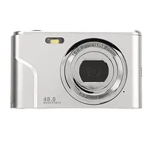 48MP Digital Camera 16X Zoom, 1080P, 2.4 Inch Display, Compact Camera for Travel, Graduation, Wedding Ceremonies (Silver) 48MP Digital Camera 16X Zoom, 1080P, 2.4 Inch Display, Compact Camera for Travel, Graduation, Wedding Ceremonies (Silver)