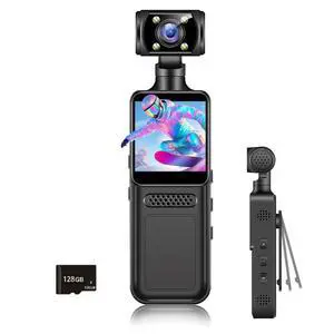 128G Body Clip Camera with Audio and Video Recording FHD Mini Handheld Body Worn Cam Portable Small Personal Camcorder Sport Action Outdoor Video Recorder 128G Body Clip Camera with Audio and Video Recording FHD Mini Handheld Body Worn Cam Portable Small Personal Camcorder Sport Action Outdoor Video Recorder