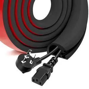 Self-Adhesive Silicone Cable Hider, Black, for 2-3 Cables, 39inch | Flexible Wire Cover Cable Raceway, Wall Mount TV, Home Audio, Network, Power, and Phone Line Management Self-Adhesive Silicone Cable Hider, Black, for 2-3 Cables, 39inch | Flexible Wire Cover Cable Raceway, Wall Mount TV, Home Audio, Network, Power, and Phone Line Management