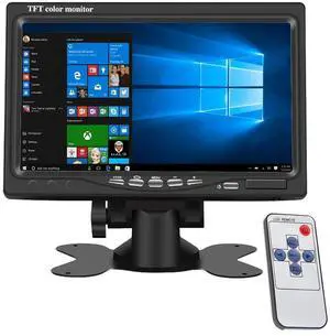 7 inch Portable Small HD 1080P VGA Monitor, Mini Screen 1024x600, HDMI/VGA/AV Input, with Speakers 7 inch Portable Small HD 1080P VGA Monitor, Mini Screen 1024x600, HDMI/VGA/AV Input, with Speakers