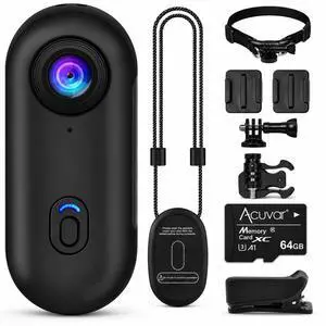 Mini Body Camera 1080P, Wearable Action Body Cam with WiFi, Magnetic Clip-On Thumb Size Hands-Free Recording Camera with 64GB Card Mini Body Camera 1080P, Wearable Action Body Cam with WiFi, Magnetic Clip-On Thumb Size Hands-Free Recording Camera with 64GB Card