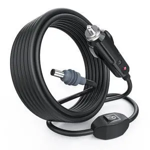 9.8FT Car Charger to DC Cable for Starlink Mini | Built-in Switch, Compatible with Car Charging | Portable, Durable, Reliable | Perfect for RVs, Camping, Travel & Emergency Use (C-lighter to DC5521) 9.8FT Car Charger to DC Cable for Starlink Mini | Built-in Switch, Compatible with Car Charging | Portable, Durable, Reliable | Perfect for RVs, Camping, Travel & Emergency Use (C-lighter to DC5521)