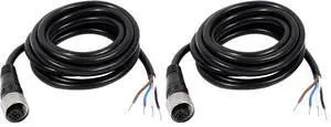 M12 Female Straight 4 Pin Connector Aviation Socket Electrical Cable 2M (Pack of 2) M12 Female Straight 4 Pin Connector Aviation Socket Electrical Cable 2M (Pack of 2)