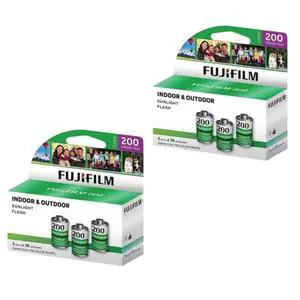 Fujicolor 200 ISO 35mm Color Negative Film - 2 Packs (6 Rolls, 36 Exposures Each) Fujicolor 200 ISO 35mm Color Negative Film - 2 Packs (6 Rolls, 36 Exposures Each)