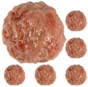 6Pcs Artificial Beef Meatball Props Lifelike Fake Food Simulation Meatballs for Kitchen Decor Photography Movie Scenes Preschool Teaching 1.37In Cubes 6Pcs Artificial Beef Meatball Props Lifelike Fake Food Simulation Meatballs for Kitchen Decor Photography Movie Scenes Preschool Teaching 1.37In Cubes