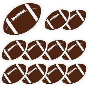 10pcs Football Stickers, 3" x 2.7" Waterproof Vinyl Football Decals Bowl Reusable Stickers for Water Bottle, Laptop, Scrapbook, Poster Board, Phone Case, Helmet 10pcs Football Stickers, 3" x 2.7" Waterproof Vinyl Football Decals Bowl Reusable Stickers for Water Bottle, Laptop, Scrapbook, Poster Board, Phone Case, Helmet