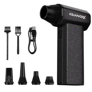 Compressed Air Duster, 110000RPM Electric Air Duster, 3-Gear Mini Blower with Fast Type-C Charging, Turbo Fan Dust Blower for Computer, Keyboard, PC, Car, Home and Electronics Compressed Air Duster, 110000RPM Electric Air Duster, 3-Gear Mini Blower with Fast Type-C Charging, Turbo Fan Dust Blower for Computer, Keyboard, PC, Car, Home and Electronics