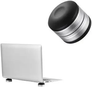 Laptop Riser Pads for Laptop/Notebook/Ultrabook Laptops - Under Laptop Feet Stand for Better Ventilation - Black/Silver Laptop Riser Pads for Laptop/Notebook/Ultrabook Laptops - Under Laptop Feet Stand for Better Ventilation - Black/Silver