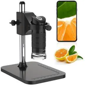 Digital Microscope, Skybasic 50X-1000X Magnification Portable Handheld Microscopes with Adjustable Stand HD USB Microscope Camera Compatible with iPhone Android Windows Mac Computer Digital Microscope, Skybasic 50X-1000X Magnification Portable Handheld Microscopes with Adjustable Stand HD USB Microscope Camera Compatible with iPhone Android Windows Mac Computer