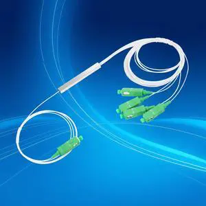 1x4 SC/APC PLC Micro Fiber Splitter, 1-Pack | 1*4 SC/APC PLC micro splitter, 0.9mm Singlemode splitter, low insertion loss. For FTTH, LAN, and engineering projects 1x4 SC/APC PLC Micro Fiber Splitter, 1-Pack | 1*4 SC/APC PLC micro splitter, 0.9mm Singlemode splitter, low insertion loss. For FTTH, LAN, and engineering projects