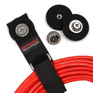 Black Heavy Duty Magnet for Hanging Straps, for Storage, RVs, Cruise Cabins, Refrigerator, Grill, Hanging and Travel - 43mm (1 3/4" Diameter) Black Heavy Duty Magnet for Hanging Straps, for Storage, RVs, Cruise Cabins, Refrigerator, Grill, Hanging and Travel - 43mm (1 3/4" Diameter)