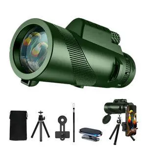 80X100 Monocular Telescope High Power with Smartphone Holder & Tripod, High Definition Larger Vision Monocular for Adults for Bird Watching Hiking Camping 80X100 Monocular Telescope High Power with Smartphone Holder & Tripod, High Definition Larger Vision Monocular for Adults for Bird Watching Hiking Camping