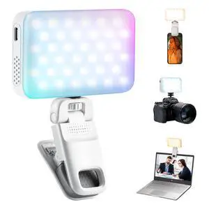 Z05 RGB Video Light Portable LED Selfie Light with Clip for Phone Camera Laptop Tripod, 2000mAh USB-C CRI>97 2800-6800K App Control Dimmable for Photography TikTok YouTube Vlog Live Streaming Z05 RGB Video Light Portable LED Selfie Light with Clip for Phone Camera Laptop Tripod, 2000mAh USB-C CRI>97 2800-6800K App Control Dimmable for Photography TikTok YouTube Vlog Live Streaming