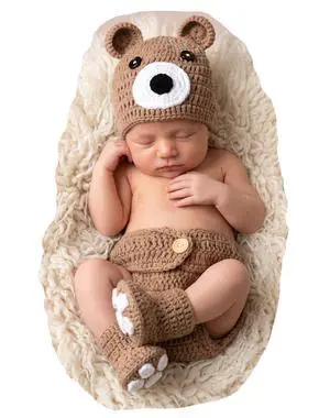 Newborn Photography Props Animal Outfits | Baby Boy Girl Photo Shoot Outfit, Crochet Knit Infant Picture Prop, Handmade Animals Costume Newborn Photography Props Animal Outfits | Baby Boy Girl Photo Shoot Outfit, Crochet Knit Infant Picture Prop, Handmade Animals Costume
