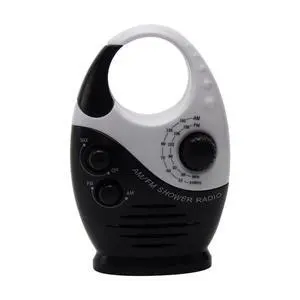 Shower Radio, Waterproof Shower Radio, 1Pc Adjustable Volume Shower AM FM Button Speaker Portable Waterproof Speaker Bathroom Shower Speakers Wireless Radio with Top Handle.(Black) Shower Radio, Waterproof Shower Radio, 1Pc Adjustable Volume Shower AM FM Button Speaker Portable Waterproof Speaker Bathroom Shower Speakers Wireless Radio with Top Handle.(Black)
