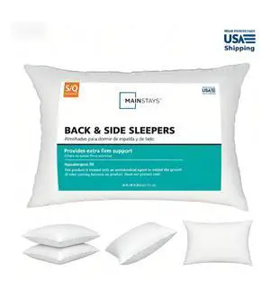 Extra Firm Support Bed Pillow, Standard/Queen Size, Back & Side Sleeper Sleeping Pillow Extra Firm Support Bed Pillow, Standard/Queen Size, Back & Side Sleeper Sleeping Pillow