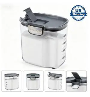 Airtight Sugar Storage Canister with FliptoPour Spout & StainlessSteel Latch, 4 lb Capacity Airtight Sugar Storage Canister with FliptoPour Spout & StainlessSteel Latch, 4 lb Capacity
