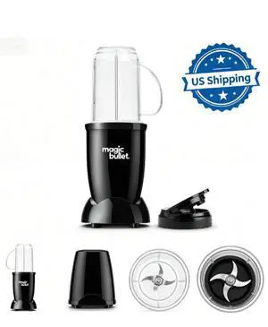Magic Bullet 4 Piece Personal Blender MBR-0401WM, Black Magic Bullet 4 Piece Personal Blender MBR-0401WM, Black