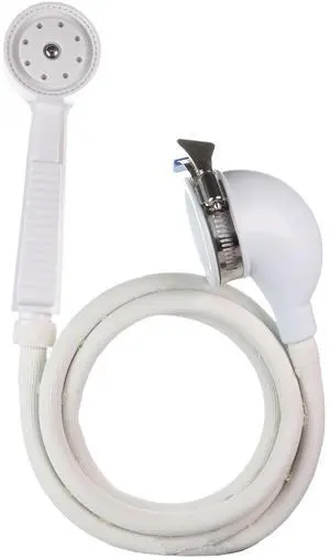 Portable HandHeld Tub Shower Sprayer, VersaSpray Attachment for NonDiverter Bathtub Spouts, 42in Hose Portable HandHeld Tub Shower Sprayer, VersaSpray Attachment for NonDiverter Bathtub Spouts, 42in Hose