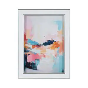 Decorative 5×7 Picture Frame, White with Metallic Silver Trim, Tabletop & WallMount Display Decorative 5×7 Picture Frame, White with Metallic Silver Trim, Tabletop & WallMount Display