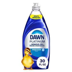 Platinum Liquid Dish Soap, Fresh Rain Scent, HeavyDuty Grease Remover, 30 fl oz Platinum Liquid Dish Soap, Fresh Rain Scent, HeavyDuty Grease Remover, 30 fl oz