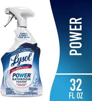 Lysol Multipurpose Foam Bathroom Cleaner, Removes Soap Scum & Limescale, 32 Ounce Lysol Multipurpose Foam Bathroom Cleaner, Removes Soap Scum & Limescale, 32 Ounce