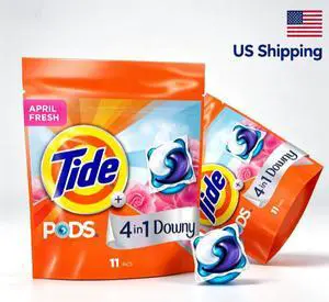 Tide PODS Laundry Detergent Pacs with a Touch of Downy Freshness, 3X Cleaning Power, 11 Count Tide PODS Laundry Detergent Pacs with a Touch of Downy Freshness, 3X Cleaning Power, 11 Count