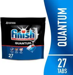 Finish Quantum Dishwasher Detergent Pods, No PreRinse Required, Advanced Clean, 27 Count Finish Quantum Dishwasher Detergent Pods, No PreRinse Required, Advanced Clean, 27 Count
