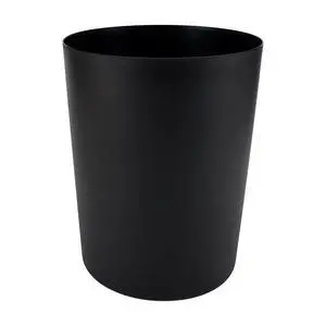 Mainstays 5 Gallon OpenTop Plastic Wastebasket, Matte Black Mainstays 5 Gallon OpenTop Plastic Wastebasket, Matte Black