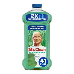Mr. Clean 2X Concentrated AllPurpose MultiSurface Cleaner, Febreze Meadows & Rain, 41 fl oz Mr. Clean 2X Concentrated AllPurpose MultiSurface Cleaner, Febreze Meadows & Rain, 41 fl oz