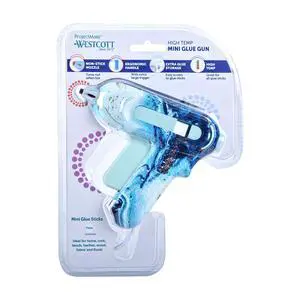Premium Mini High Temp Hot Glue Gun, Floral Design is the Winner of the 2017 GOOD DESIGN Award! Non-Stick tip for easy glue clean-up Nozzle changes from blue to red, indicating when the glue gun is ho Premium Mini High Temp Hot Glue Gun, Floral Design is the Winner of the 2017 GOOD DESIGN Award! Non-Stick tip for easy glue clean-up Nozzle changes from blue to red, indicating when the glue gun is ho