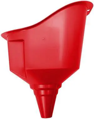 Hyper Tough Large MultiUse Plastic Funnel, Red, for Trucks & Vehicles Hyper Tough Large MultiUse Plastic Funnel, Red, for Trucks & Vehicles