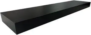 Mainstays Black 18" Wood Floating Shelf Mainstays Black 18" Wood Floating Shelf