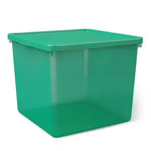 Mainstays Kids Large Green Plastic Storage Bin with Lid Mainstays Kids Large Green Plastic Storage Bin with Lid