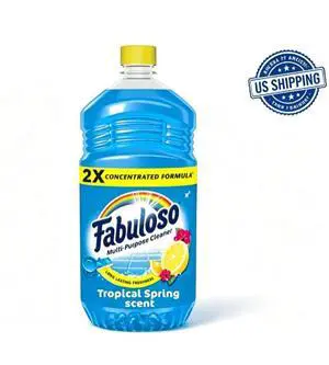 Fabuloso 2X Multi-Purpose Cleaner, No Rinse Floor Cleaner, Tropical Spring Scent, 56 fl oz Fabuloso 2X Multi-Purpose Cleaner, No Rinse Floor Cleaner, Tropical Spring Scent, 56 fl oz