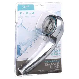 Bath Bliss 8 Function Shower Head and Cord Bath Bliss 8 Function Shower Head and Cord
