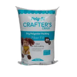 Poly-Fil Crafter's Choice Dry Polyester Fiberfill Stuffing, 20oz Bag, by Fairfield Poly-Fil Crafter's Choice Dry Polyester Fiberfill Stuffing, 20oz Bag, by Fairfield