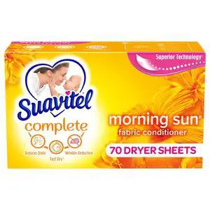Suavitel Complete Dryer Sheets, Fabric Conditioner, Morning Sun Scent, 70 Count Suavitel Complete Dryer Sheets, Fabric Conditioner, Morning Sun Scent, 70 Count