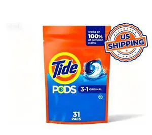 Tide PODS Laundry Detergent Packs, Original Scent, 31 Count Tide PODS Laundry Detergent Packs, Original Scent, 31 Count