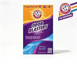 Arm & Hammer Odor Blaster Dryer Sheets, Fresh Burst, 120 Count Arm & Hammer Odor Blaster Dryer Sheets, Fresh Burst, 120 Count