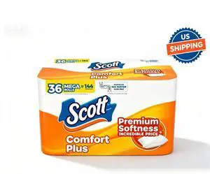 Scott ComfortPlus Toilet Paper, 36 Mega Rolls Scott ComfortPlus Toilet Paper, 36 Mega Rolls