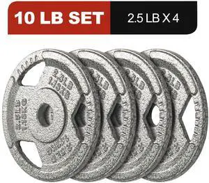 Signature Fitness 1-Inch Cast Iron Weight Plates Standard Barbell Plates for Strength and Resistance Training, Multiple Sizes Available Signature Fitness 1-Inch Cast Iron Weight Plates Standard Barbell Plates for Strength and Resistance Training, Multiple Sizes Available