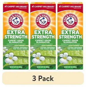 (3 pack) ARM & HAMMER Extra Strength Carpet Odor Eliminator Powder, Fresh Scent, 30 oz (3 pack) ARM & HAMMER Extra Strength Carpet Odor Eliminator Powder, Fresh Scent, 30 oz