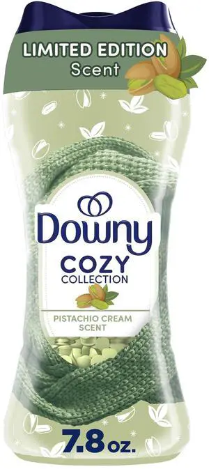 Downy Cozy Collection In-Wash Laundry Scent Booster Beads, Pistachio Cream Scent, 7.8 oz Downy Cozy Collection In-Wash Laundry Scent Booster Beads, Pistachio Cream Scent, 7.8 oz
